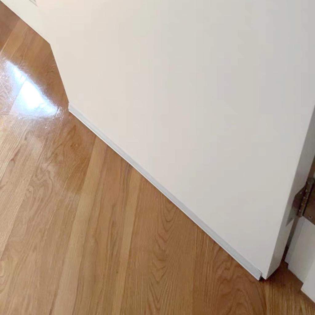 Door Bottom Seal Strip Draft Stopper Wind Strip Bottom Guard for Door Bottom White