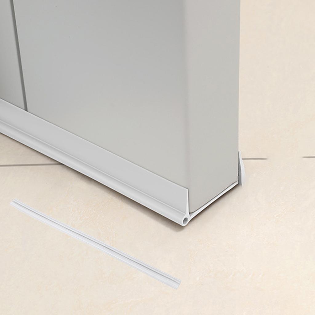 Door Bottom Seal Strip Draft Stopper Wind Strip Bottom Guard for Door Bottom White