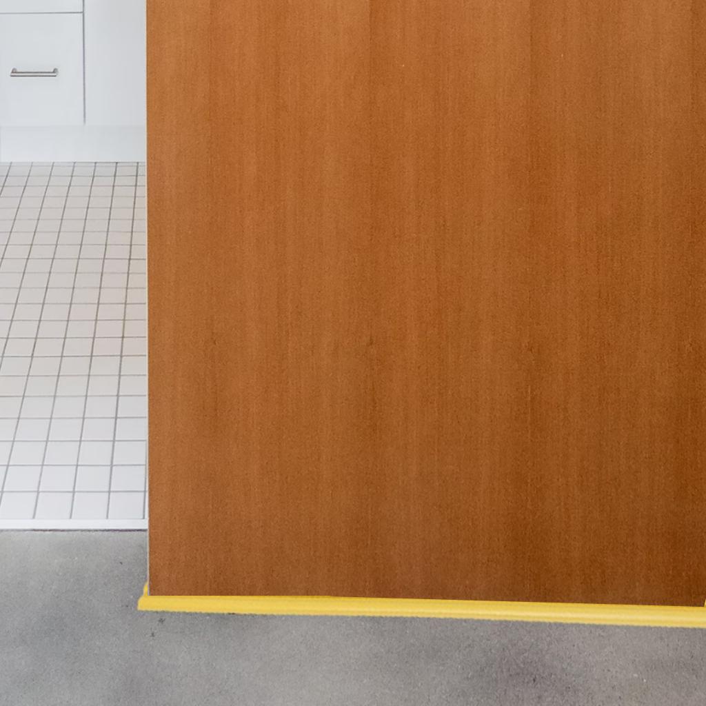 Door Bottom Seal Strip Draft Stopper Wind Strip Bottom Guard for Door Bottom Yellow
