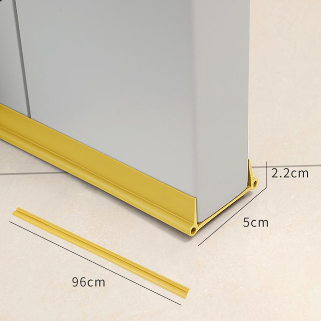 Door Bottom Seal Strip Draft Stopper Wind Strip Bottom Guard for Door Bottom Yellow