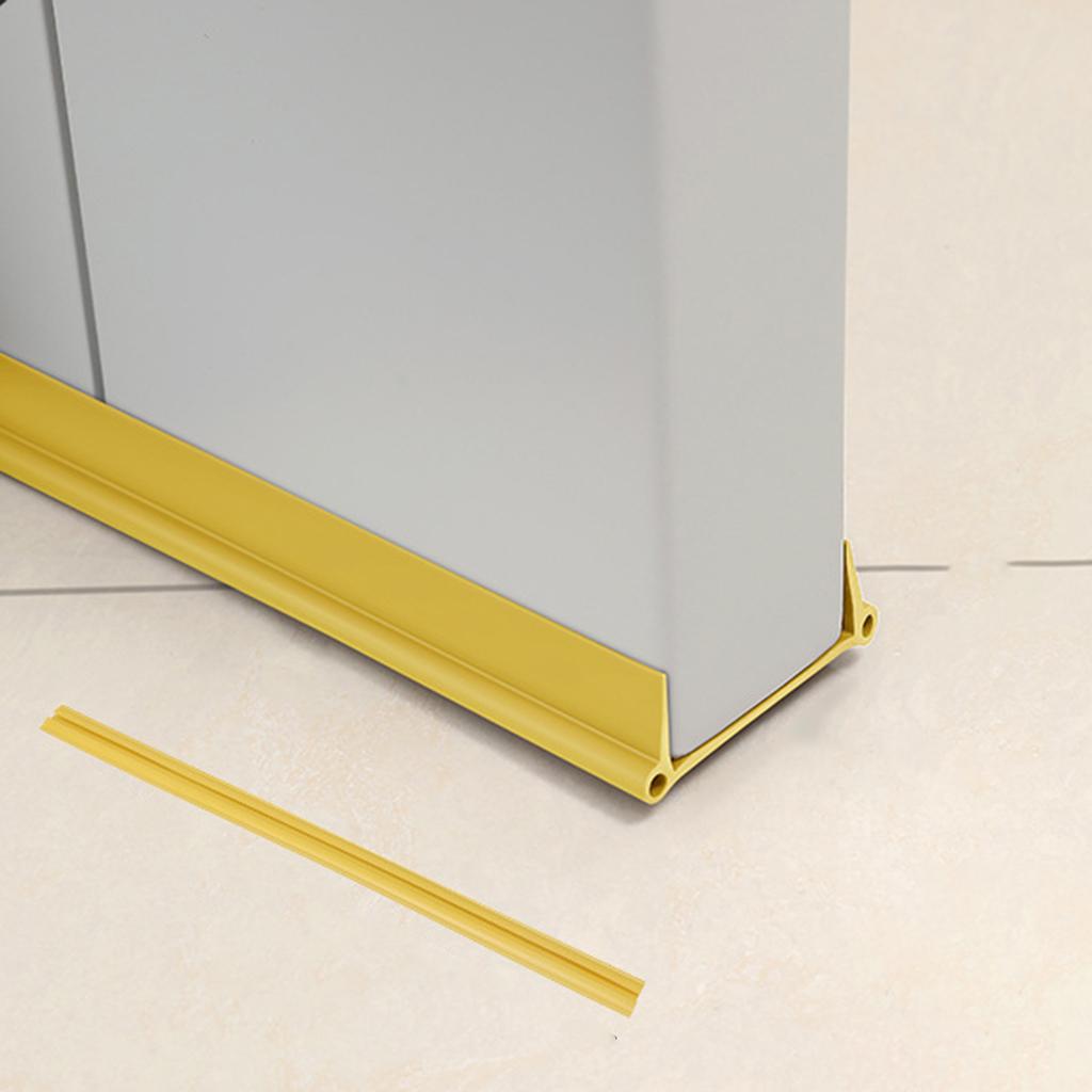 Door Bottom Seal Strip Draft Stopper Wind Strip Bottom Guard for Door Bottom Yellow