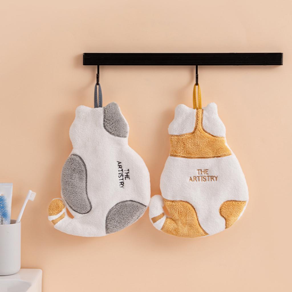 Kitchen Hand Towel Bath Washcloth Face Towels for Bathroom Yellow