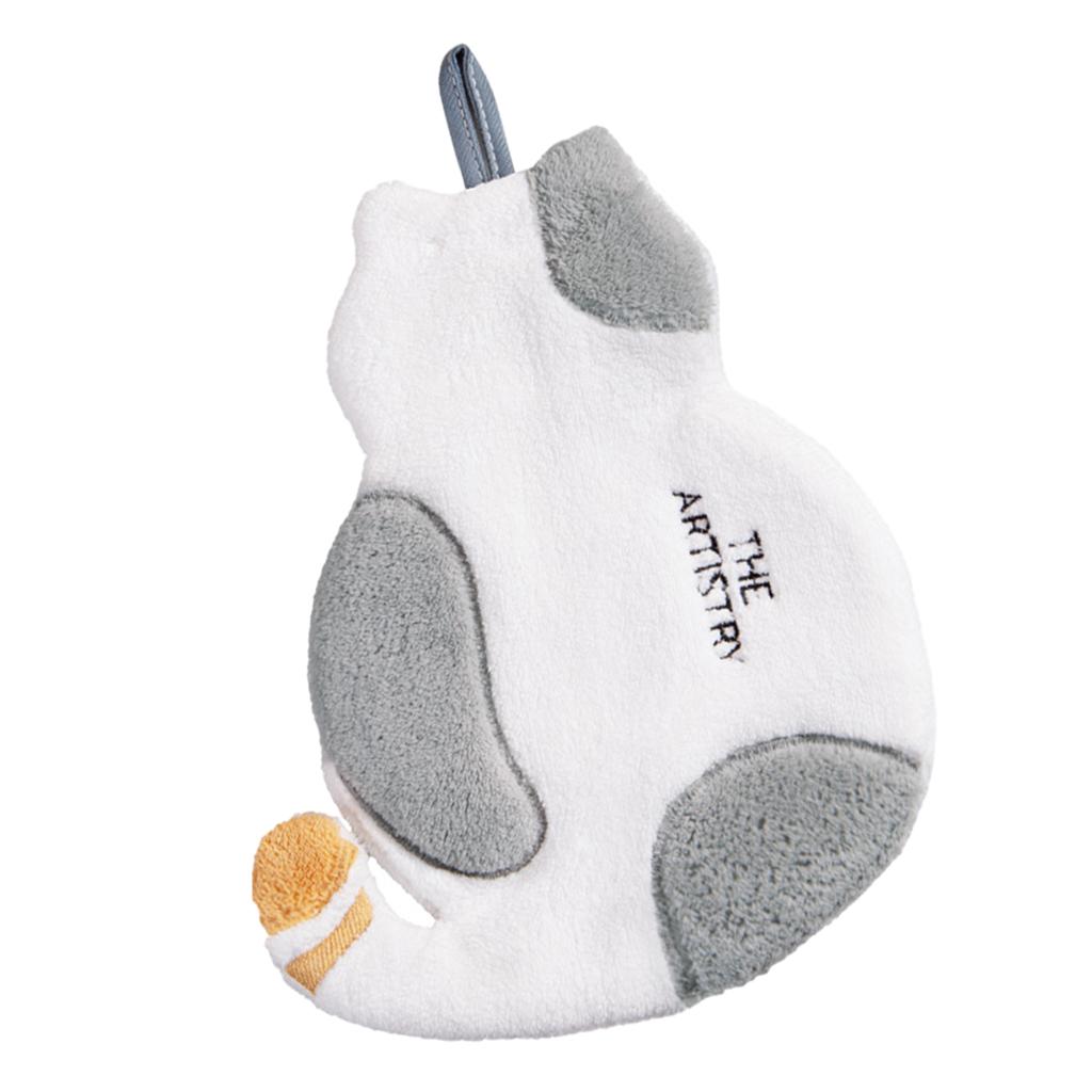 Kitchen Hand Towel Bath Washcloth Face Towels for Bathroom Grey