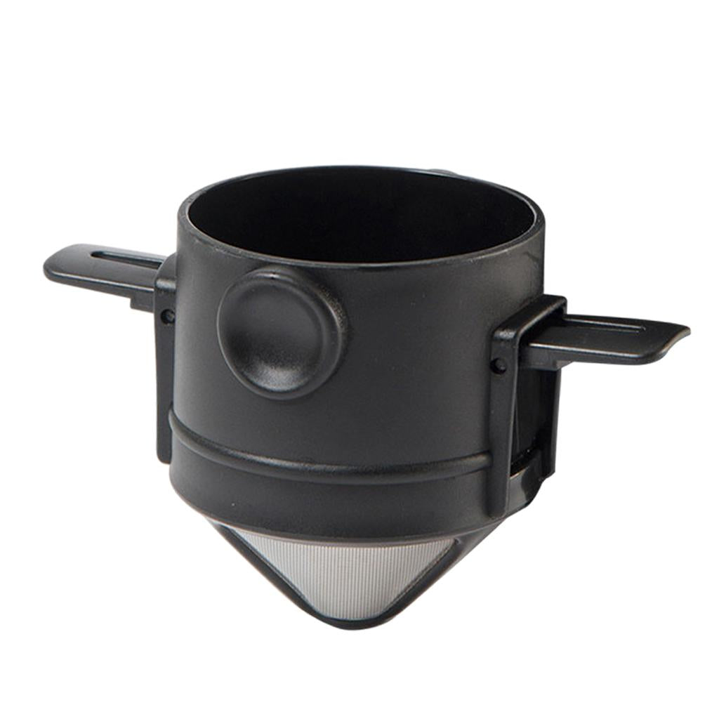 Coffee Filter Easy to Clean Paperless 1-2 Cup for Backpacking Home Travel B with brush bagged