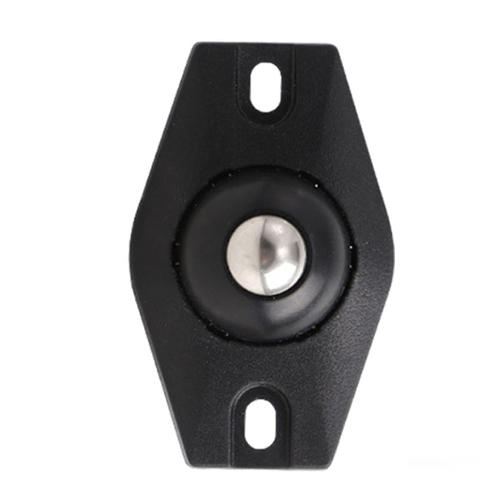4 Pieces Paste Pulley Caster Pulley Sticky for Storage Bins Trash Cans Black
