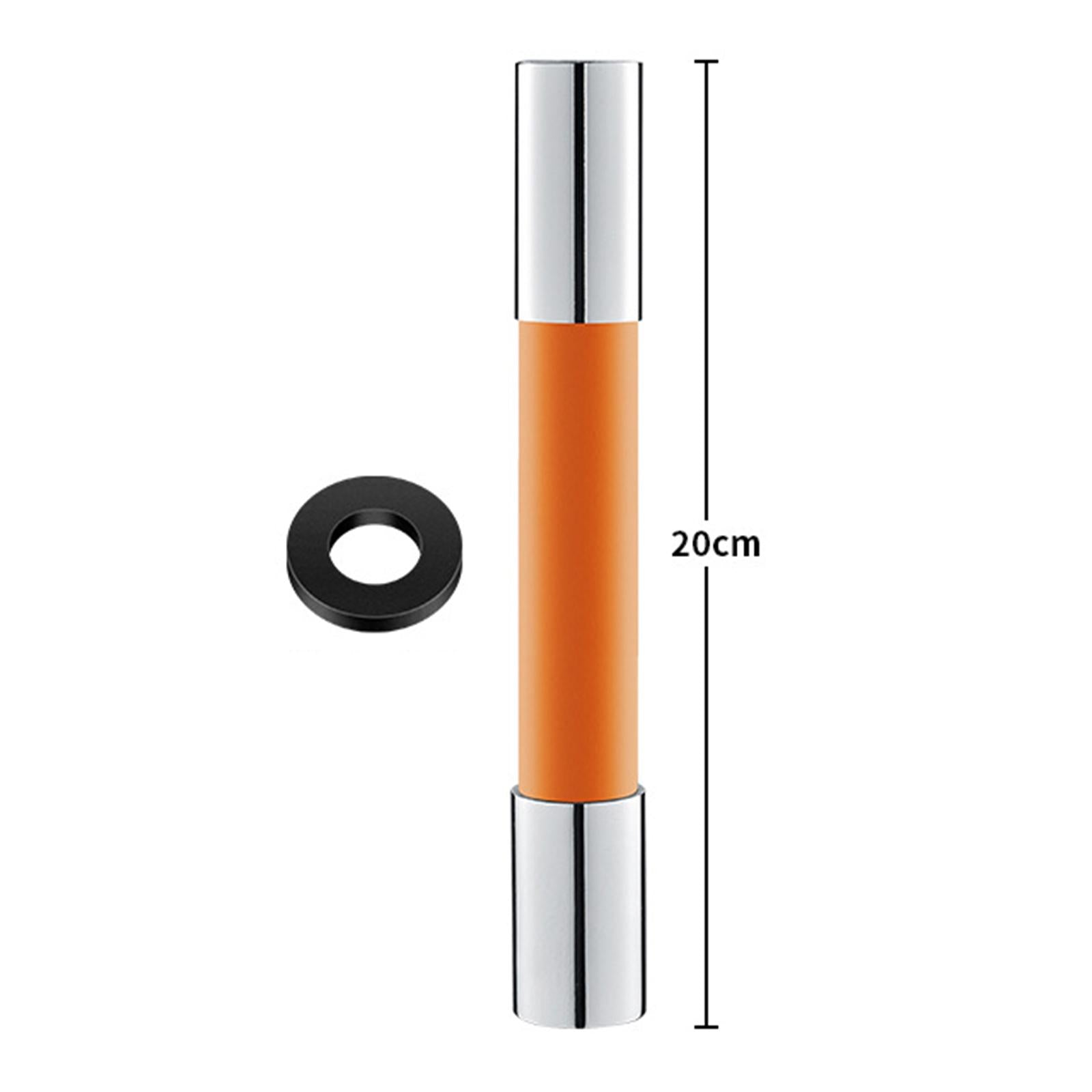 360 Rotary Faucet Extender Bendable Extension Pipe Extension Tube 20cm Orange