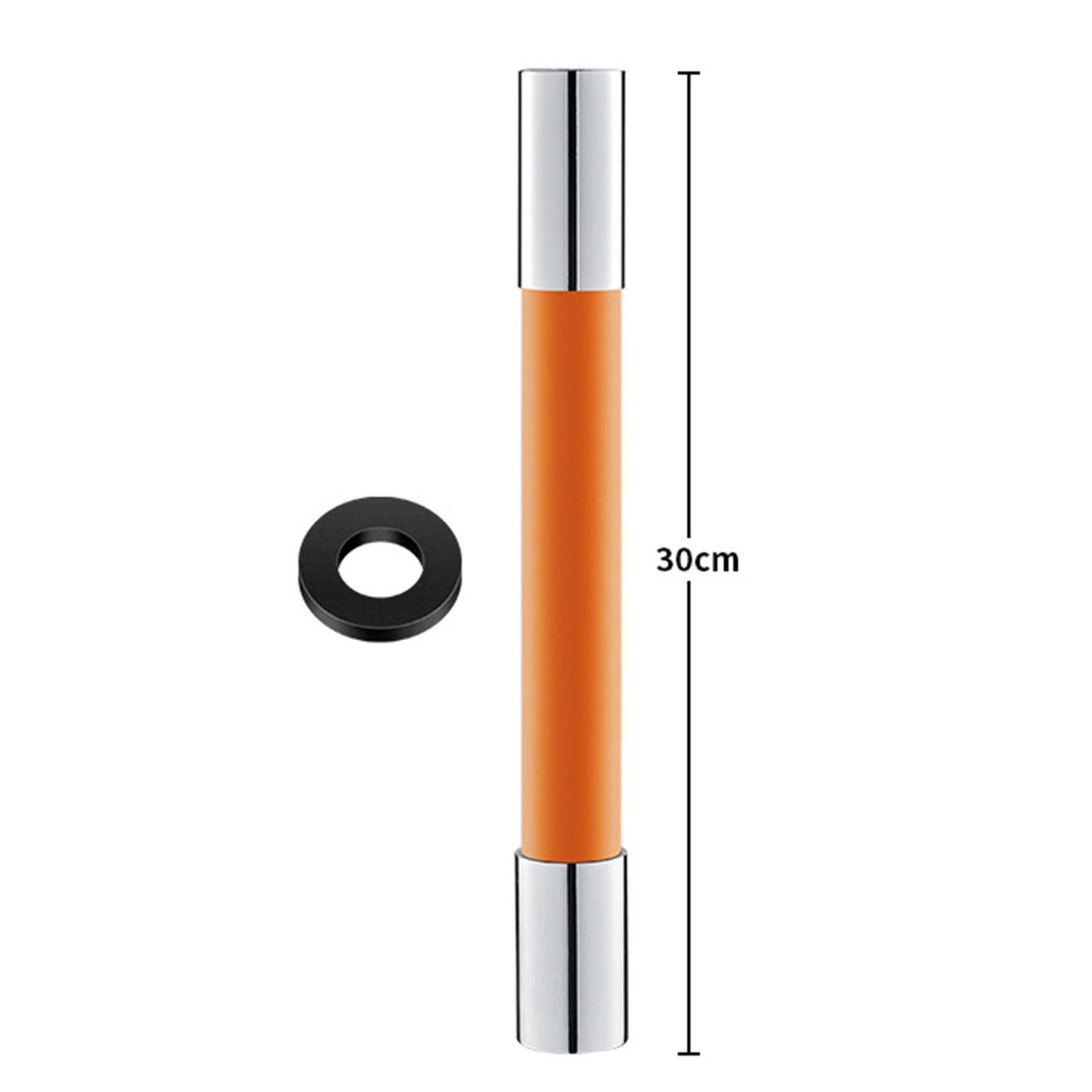360 Rotary Faucet Extender Bendable Extension Pipe Extension Tube 30cm Orange