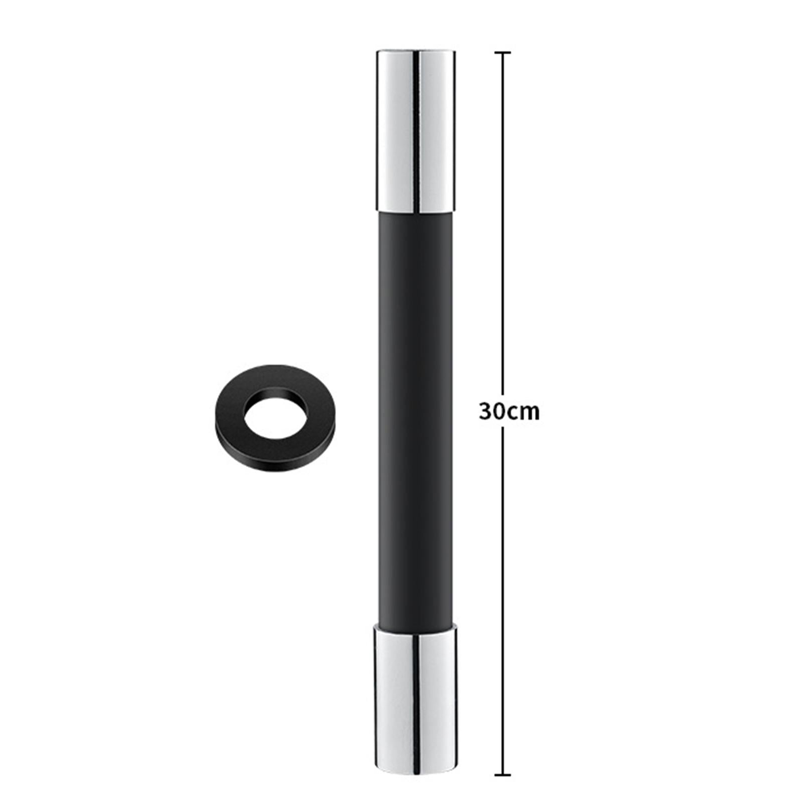 360 Rotary Faucet Extender Bendable Extension Pipe Extension Tube 30cm Black
