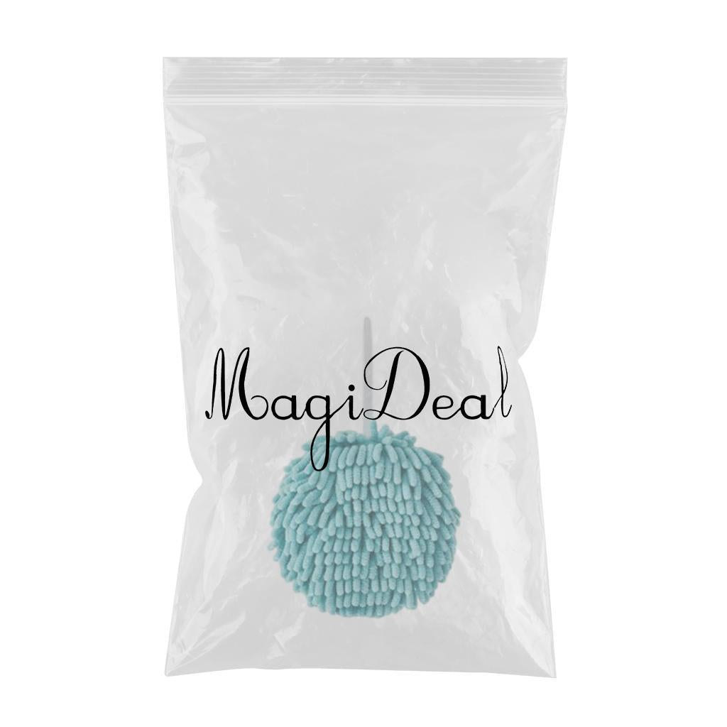 Hand Towel Ball Soft Hanging Cleaning Cloths Super Absorbent for Kitchen Blue