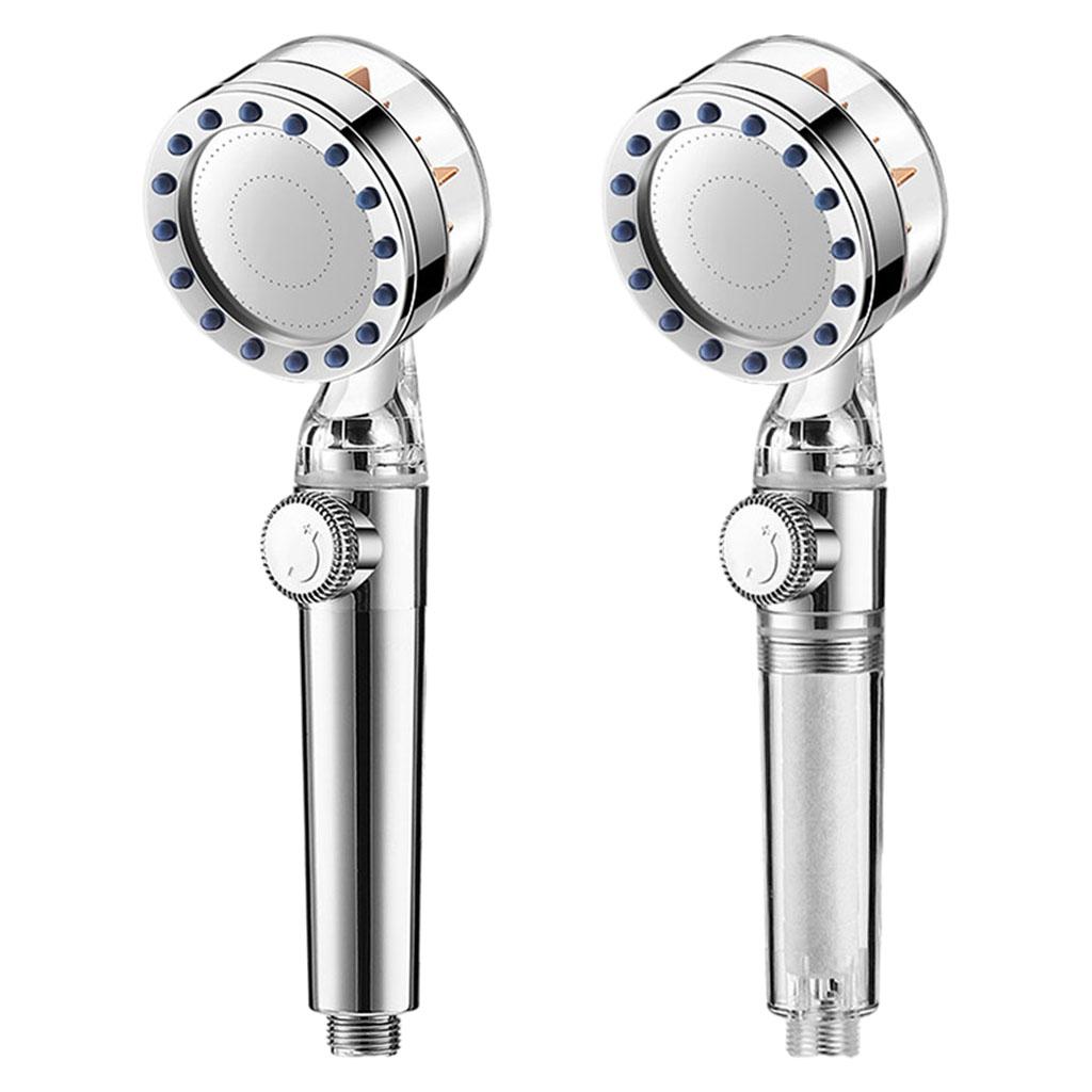 Filtration Shower Head High Flow Water Saving Bathroom Handheld Electroplate