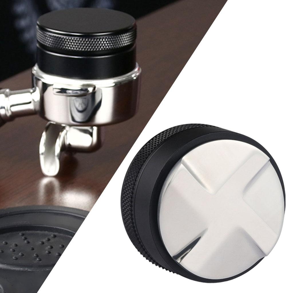 Coffee Powder Tamper Leveler Adjustable Height Easy to Clean Gifts Anti-Rust Black 51mm