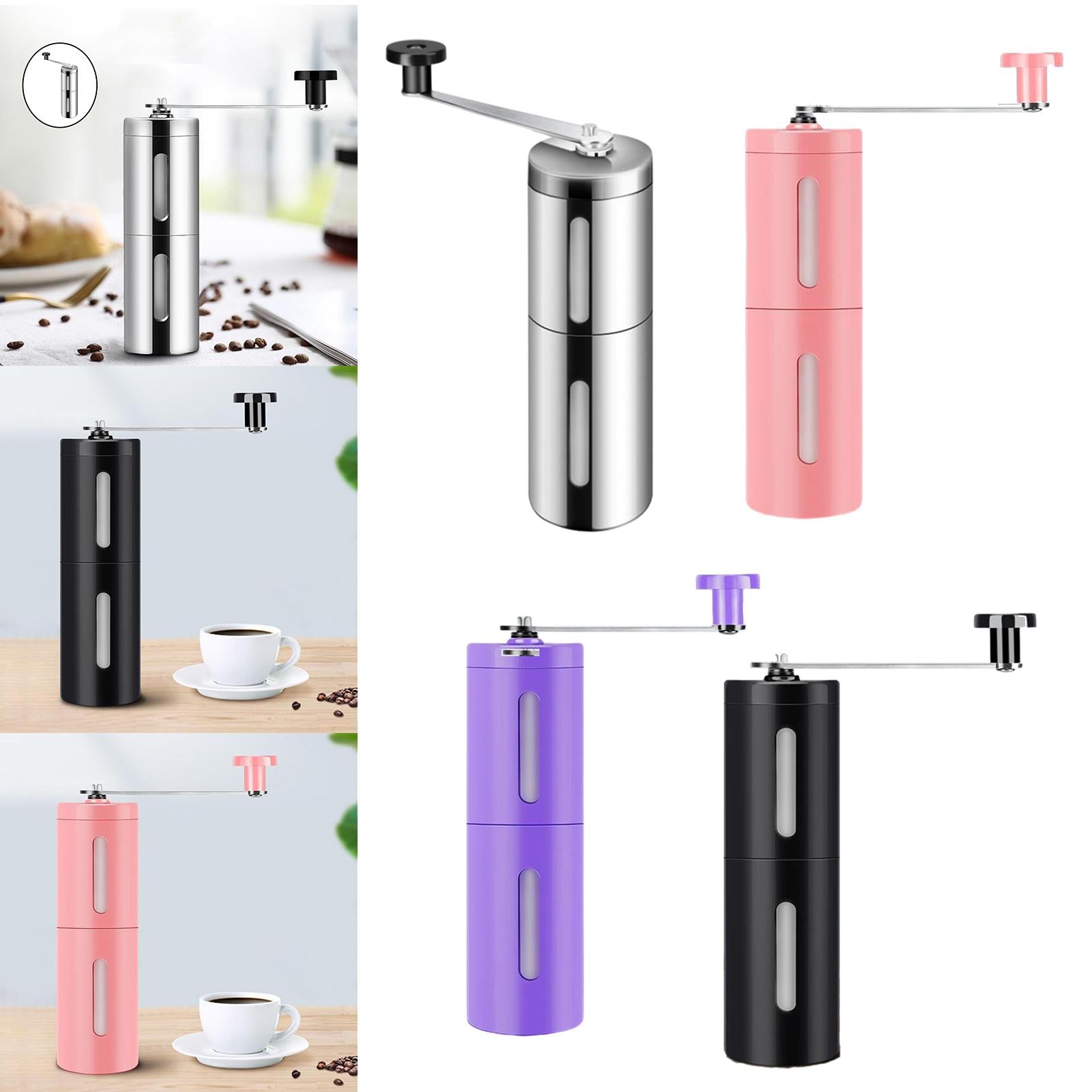 Stainless Steel Manual Coffee Grinder Bean Grinding Tool for Kitchen Silver