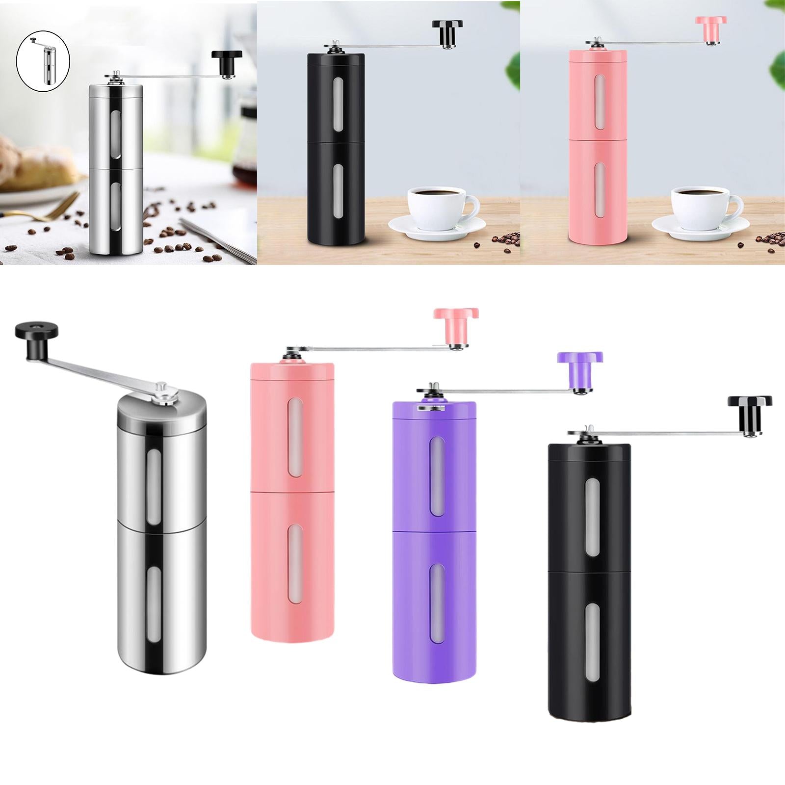 Stainless Steel Manual Coffee Grinder Bean Grinding Tool for Kitchen Silver
