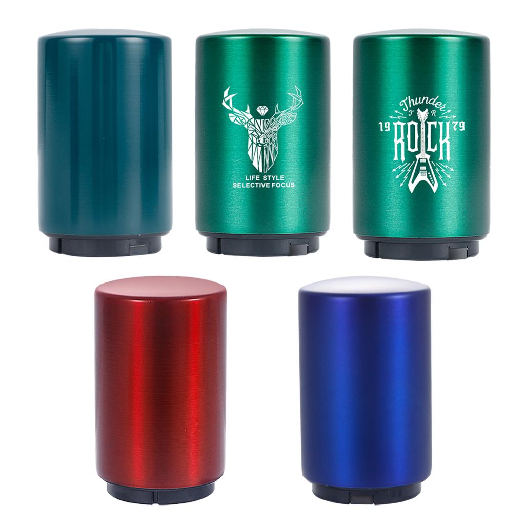 Beer Bottle Opener Push Down Magnetic Lid Catcher Drinks for Fathers Bar Red