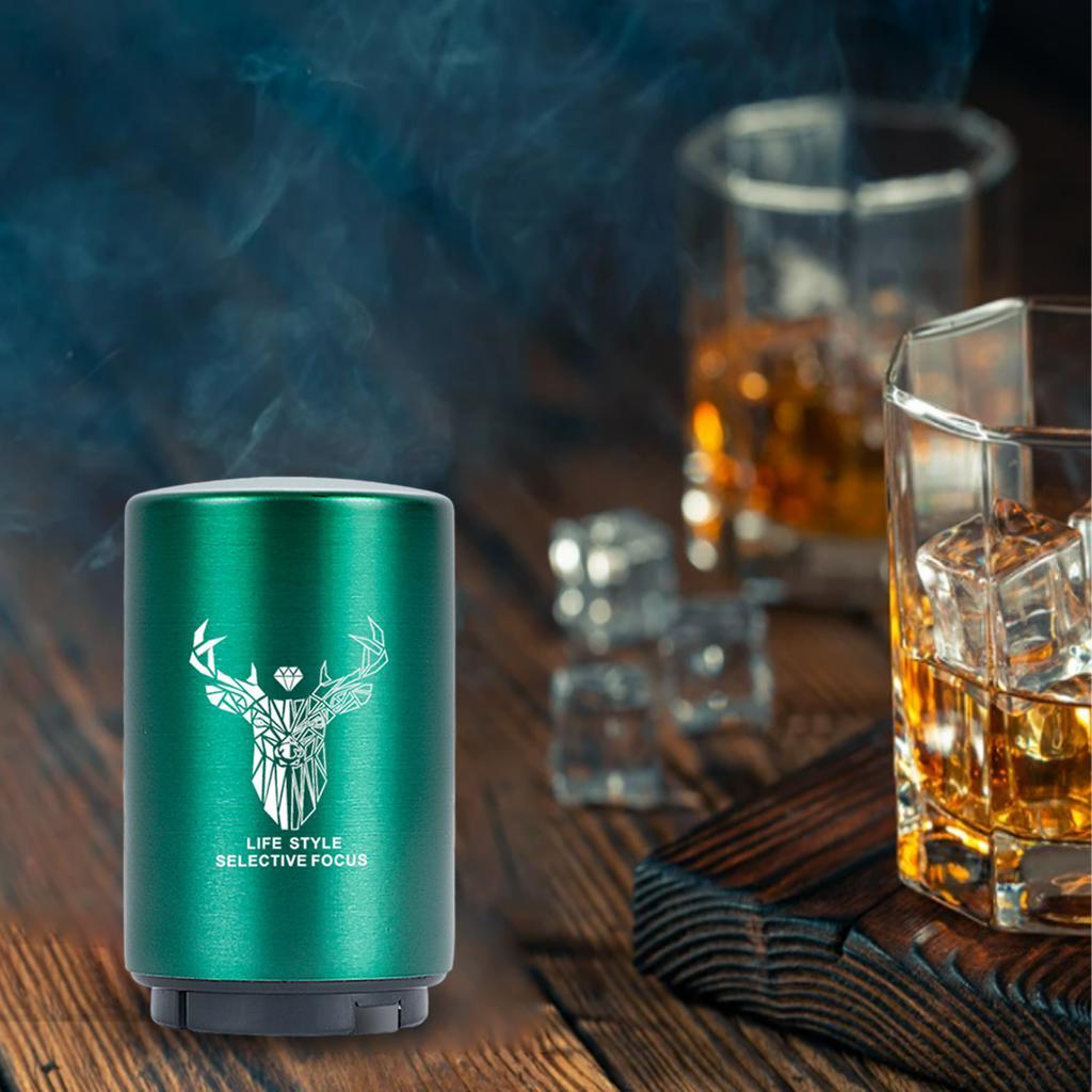 Beer Bottle Opener Push Down Magnetic Lid Catcher Drinks for Fathers Bar Green Deer Head