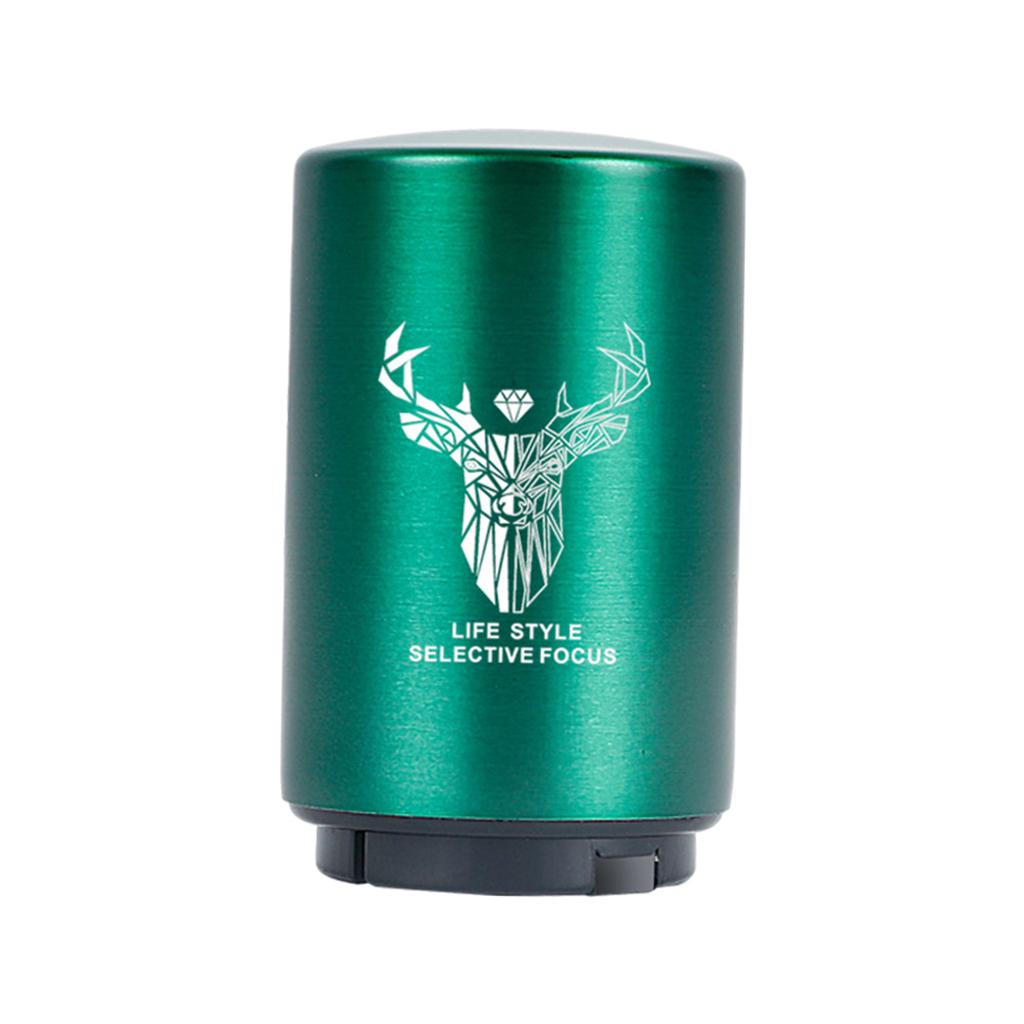 Beer Bottle Opener Push Down Magnetic Lid Catcher Drinks for Fathers Bar Green Deer Head