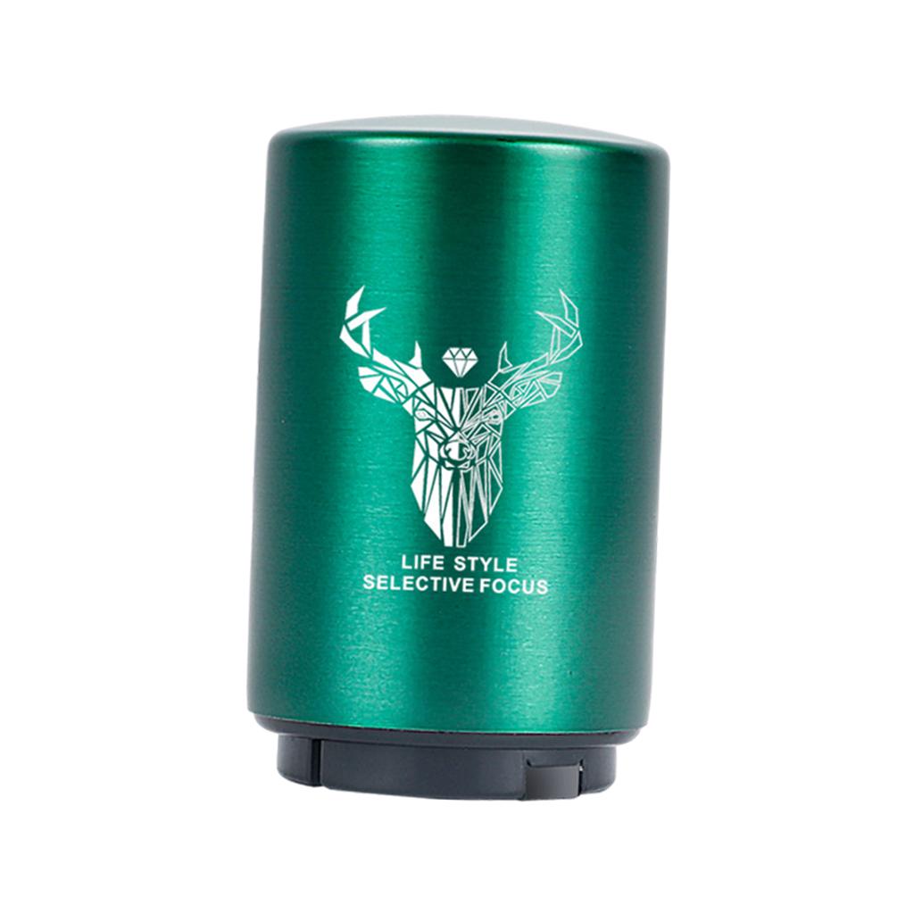 Beer Bottle Opener Push Down Magnetic Lid Catcher Drinks for Fathers Bar Green Deer Head