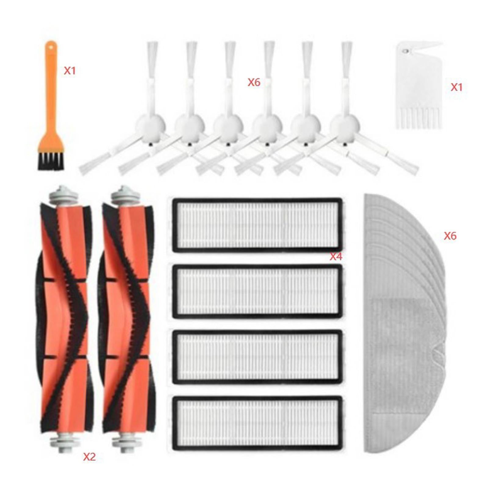 20 Pieces Cleaning Vacuum Brush Set Filters 2x Main Brush for 1C 1T Cleaners