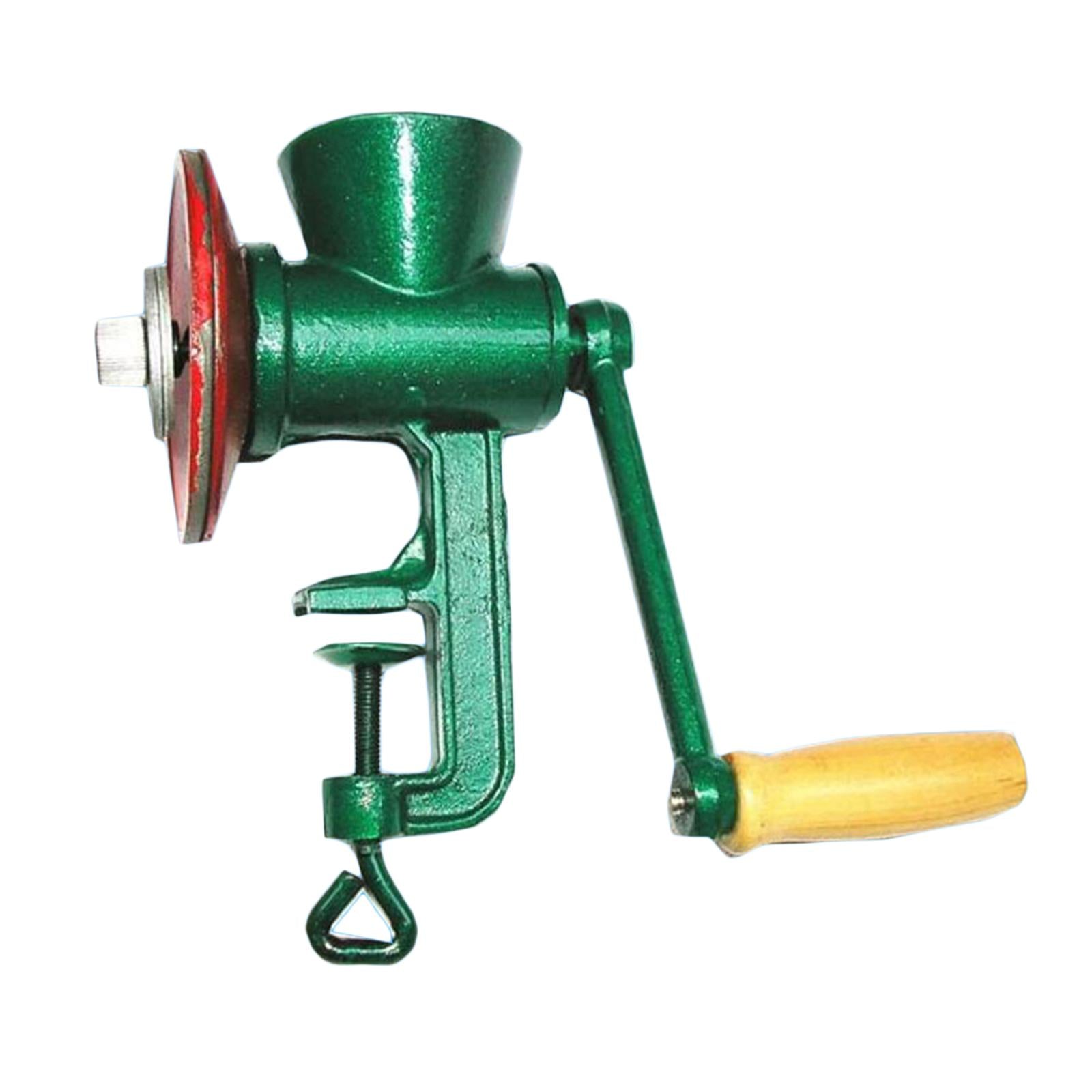 Hand Crank Grain Mill Wheat Nuts Crusher Coarseness Adjustable for Pepper