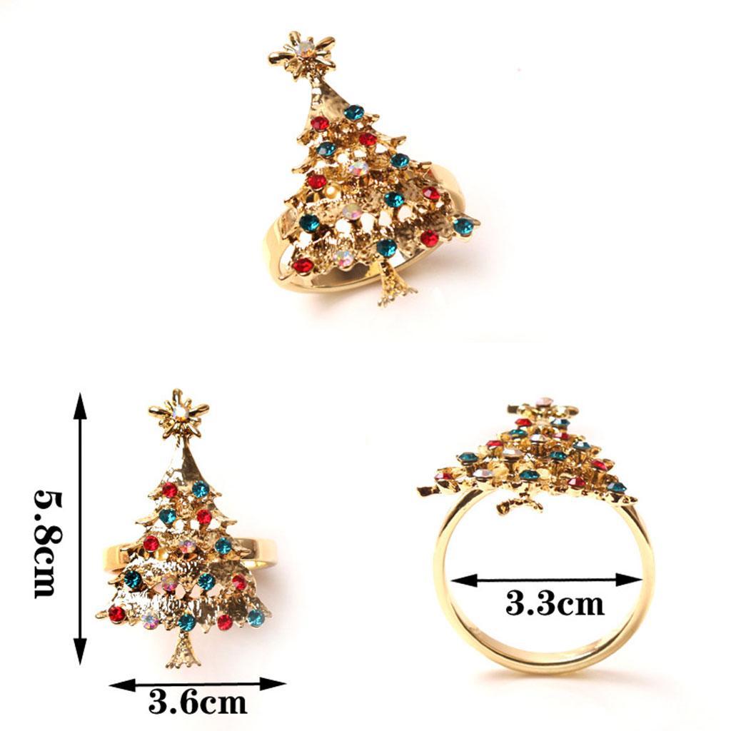 8 Pieces Napkin Buckle Handmade Metal for Wedding Banquet Thanksgiving