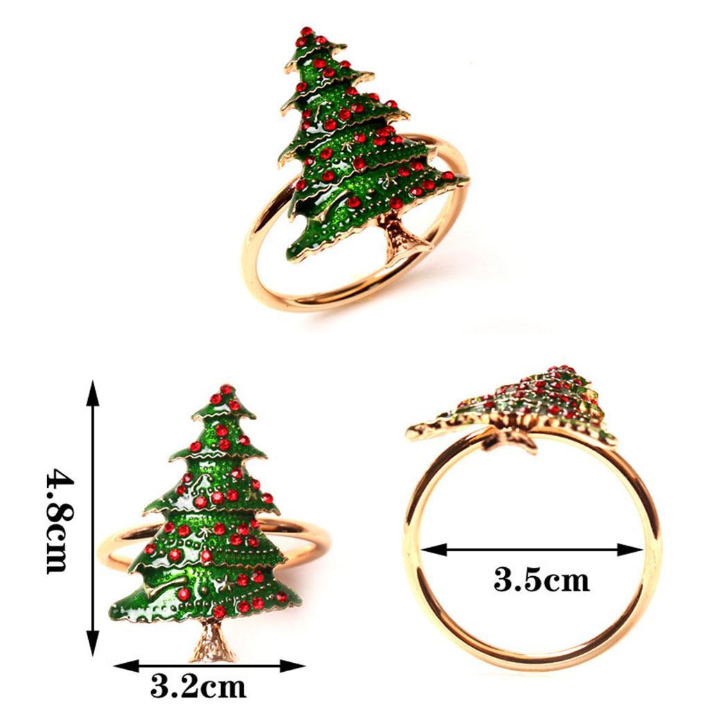 8 Pieces Napkin Buckle Handmade Metal for Wedding Banquet Thanksgiving