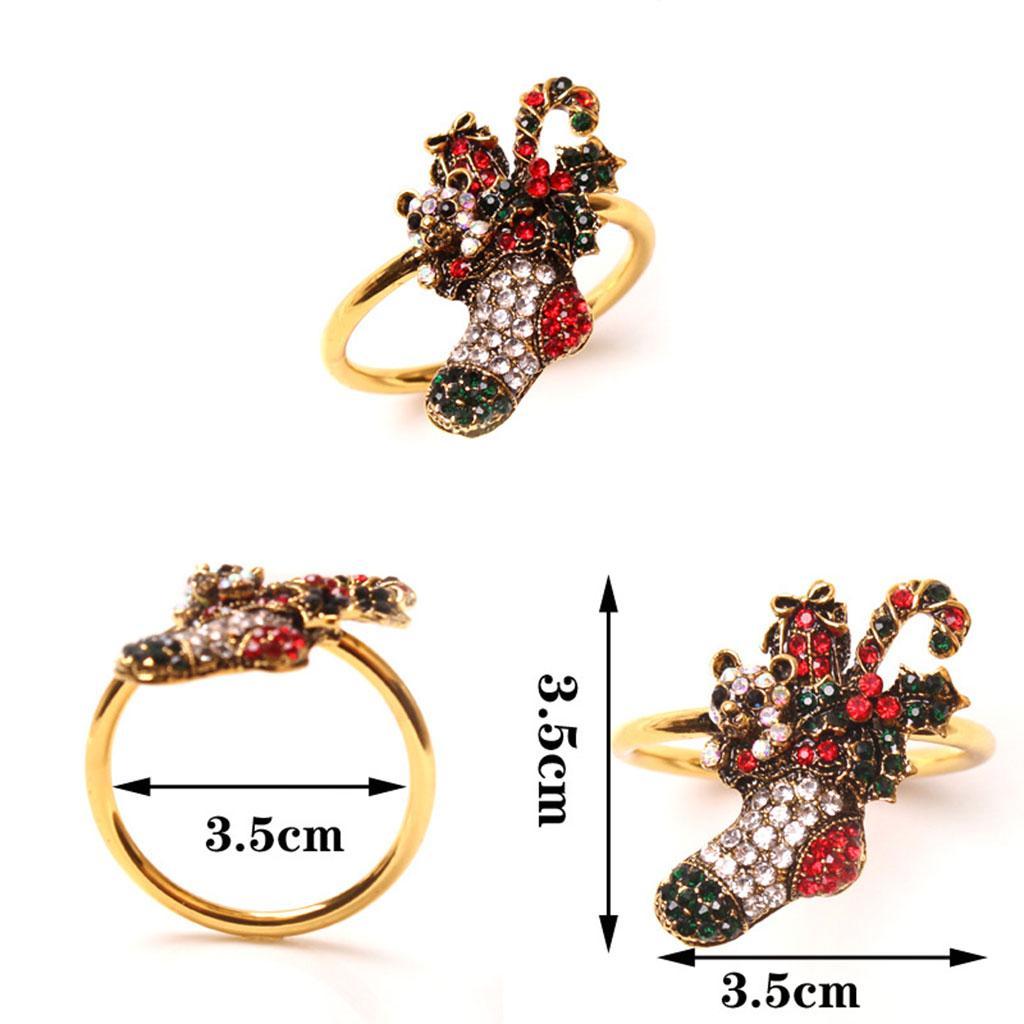 8 Pieces Napkin Buckle Handmade Metal for Wedding Banquet Thanksgiving