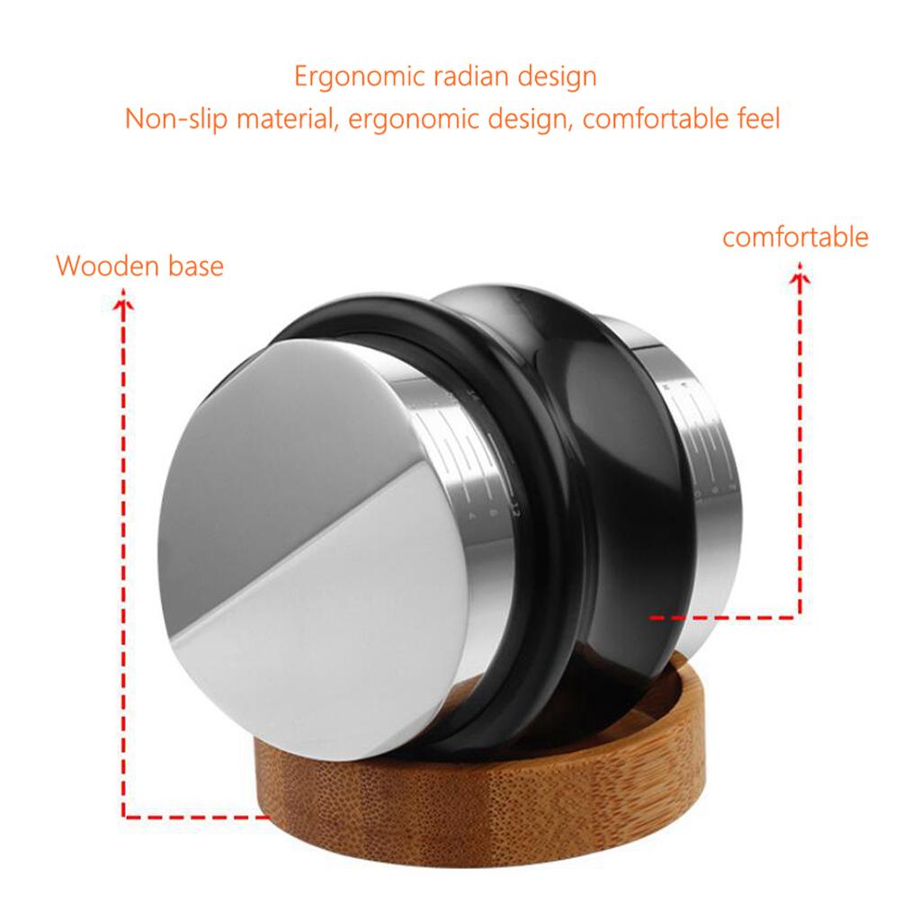 1PC Coffee Distributor Tamper for Espresso Coffee Grounds Home Kitchen 53mm