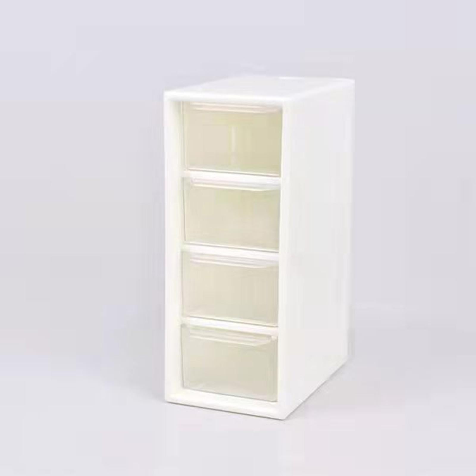 4-Drawers Small Organizer Box Container Case for Home Nail Polish Makeup