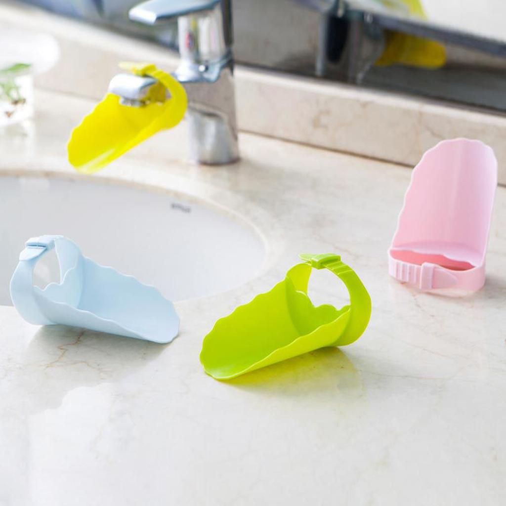 Faucet Extender for Kids Children Kitchen Tool Round Corner Add Fun Pink