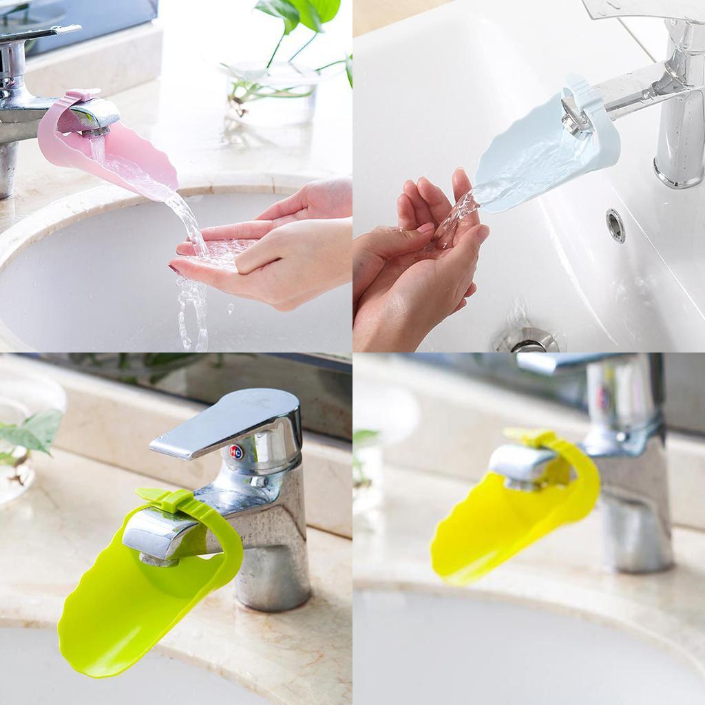 Faucet Extender for Kids Children Kitchen Tool Round Corner Add Fun Pink