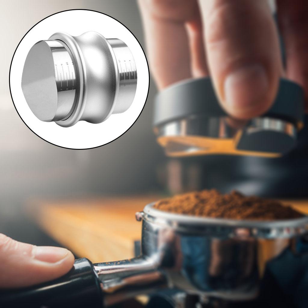 58mm Coffee Distributor Espresso Hand Tampers Coffee Leveler  Silver