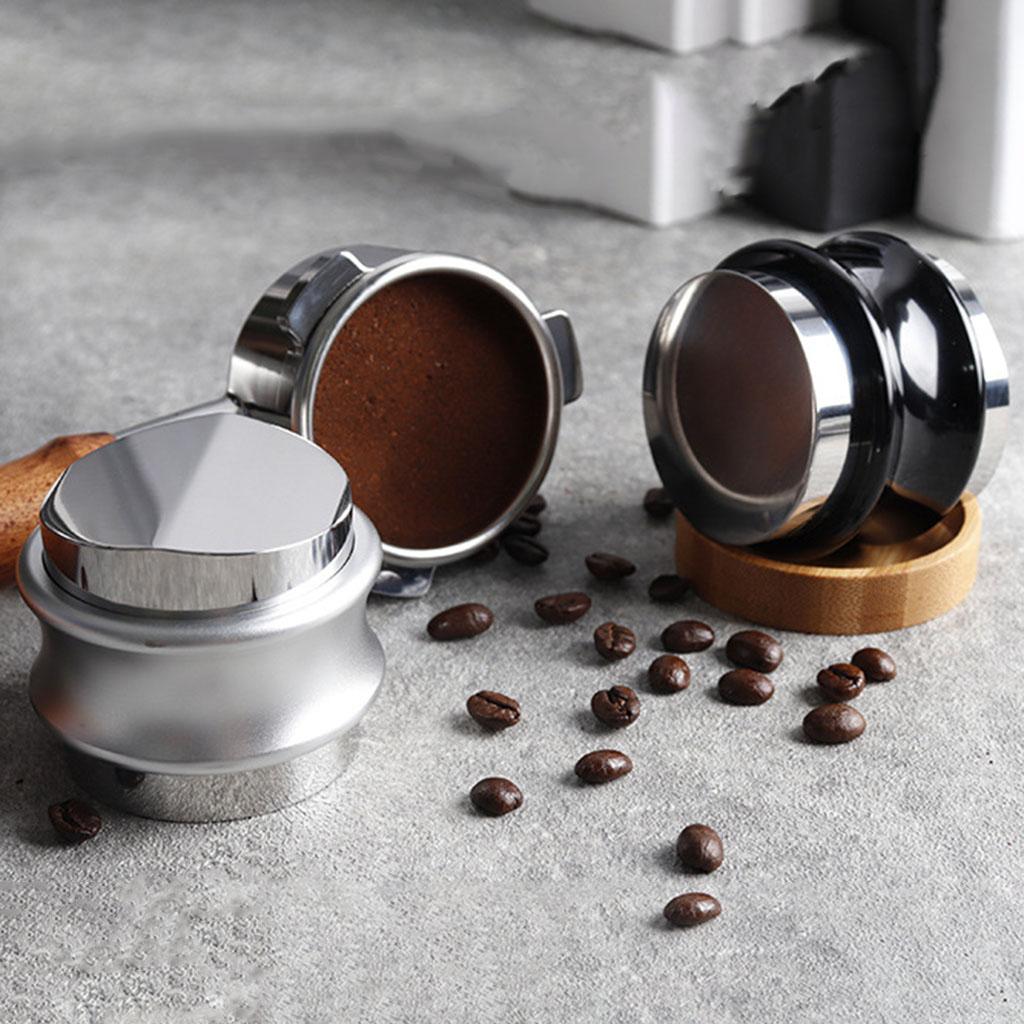58mm Coffee Distributor Espresso Hand Tampers Coffee Leveler  Silver