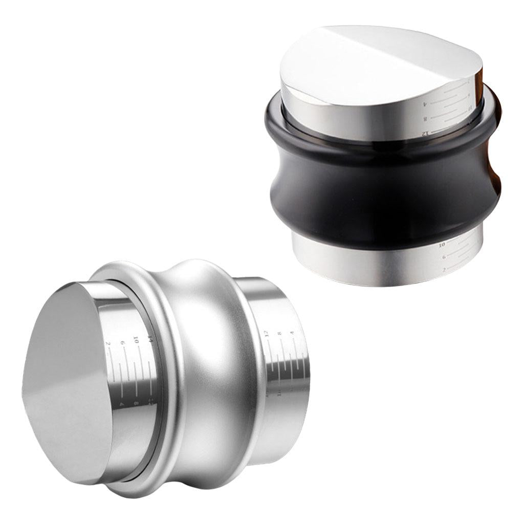 58mm Coffee Distributor Espresso Hand Tampers Coffee Leveler  Silver
