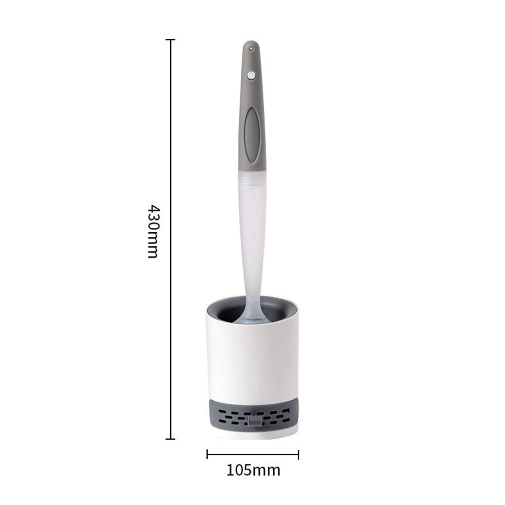 Household Toilet Brush Wall Hanging Punch Free Cleaning Brush for Home Hotel