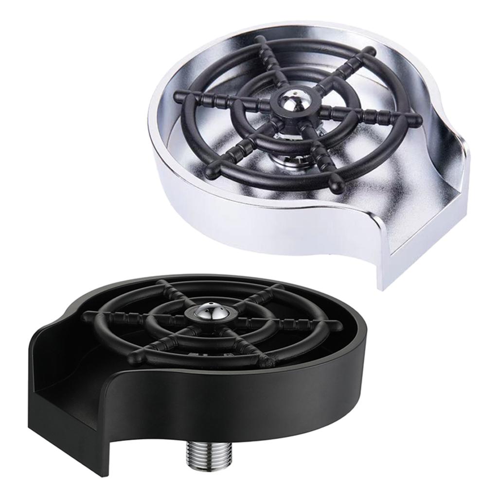Glass Rinser High Pressure Multi Angle Spray for Beer Milk Tea Cup Bar Black