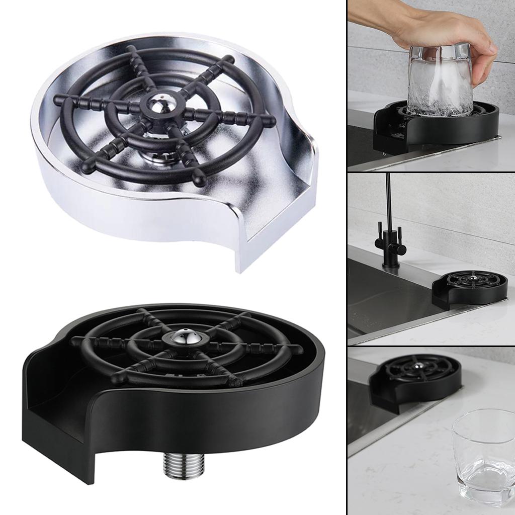Glass Rinser High Pressure Multi Angle Spray for Beer Milk Tea Cup Bar Black