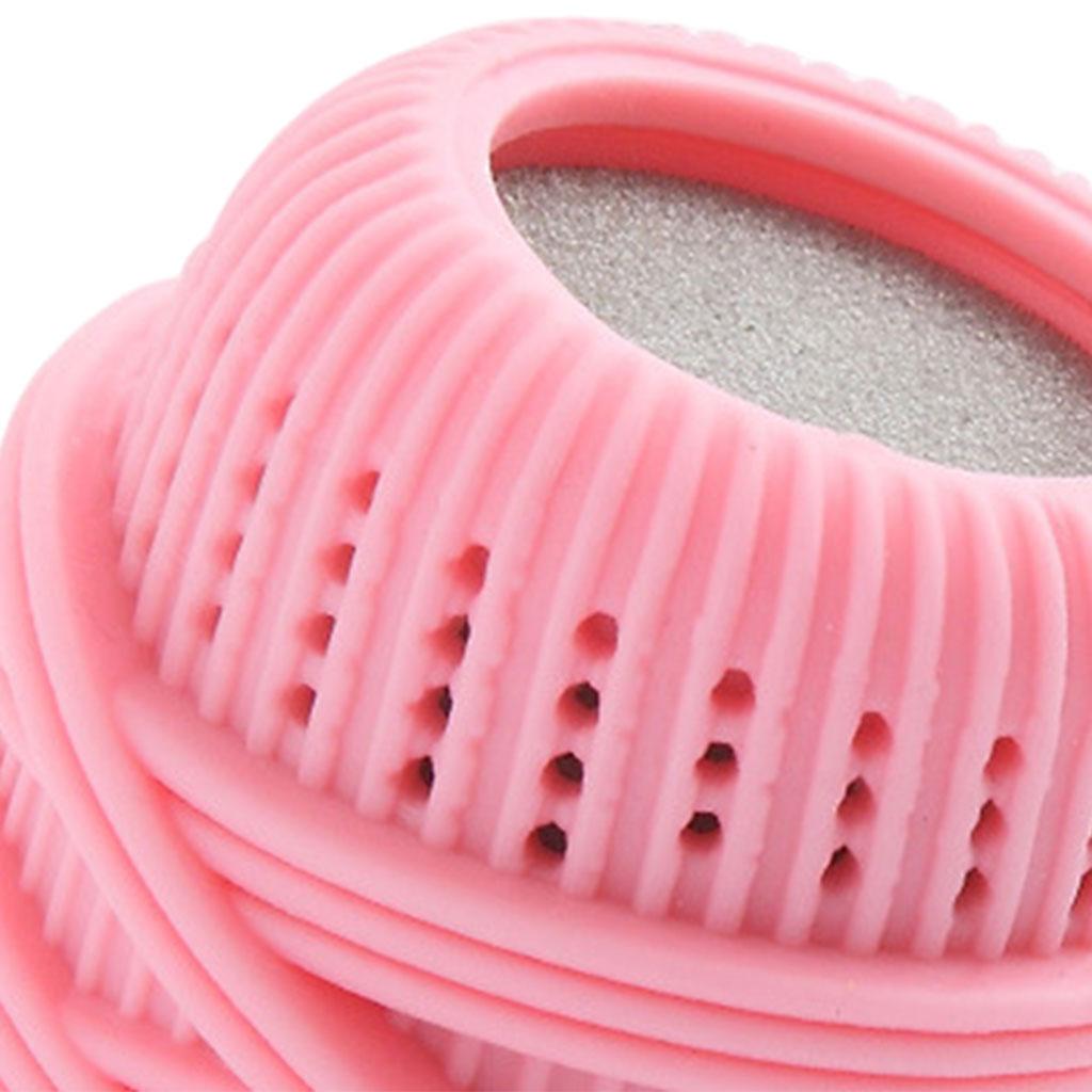 Laundry Ball Reusable Anti Knotting Anti Winding for Washing Machine Clothes Pink