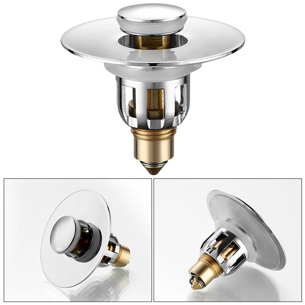 Basin Drain Popup Filter Bathroom Kitchen Bounce Stopper 28-34mm Wash Basins