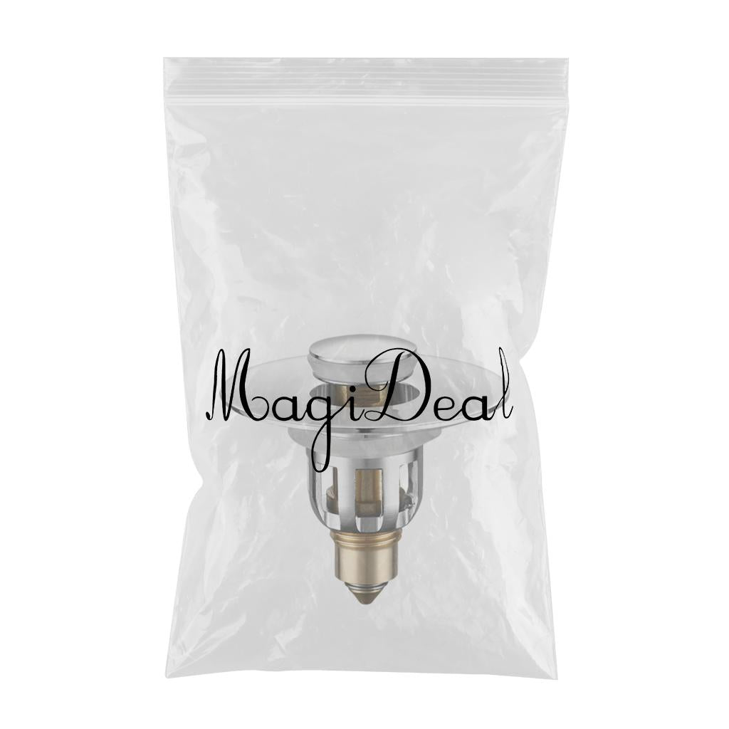 Basin Drain Popup Filter Bathroom Kitchen Bounce Stopper 28-34mm Wash Basins