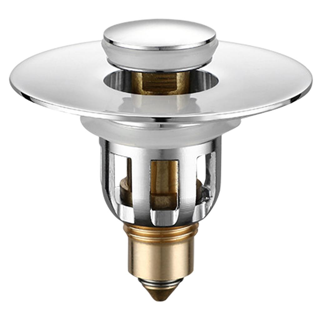 Basin Drain Popup Filter Bathroom Kitchen Bounce Stopper 28-34mm Wash Basins