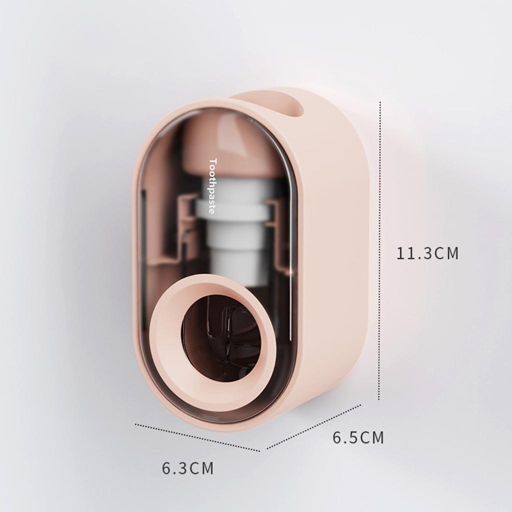 Automatic Toothpaste Dispenser Toothpaste Tool Hands Free for Bath Home Pink