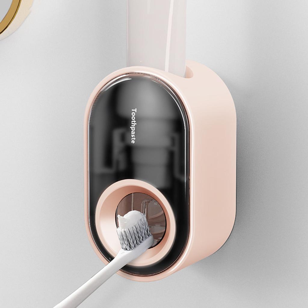 Automatic Toothpaste Dispenser Toothpaste Tool Hands Free for Bath Home Pink