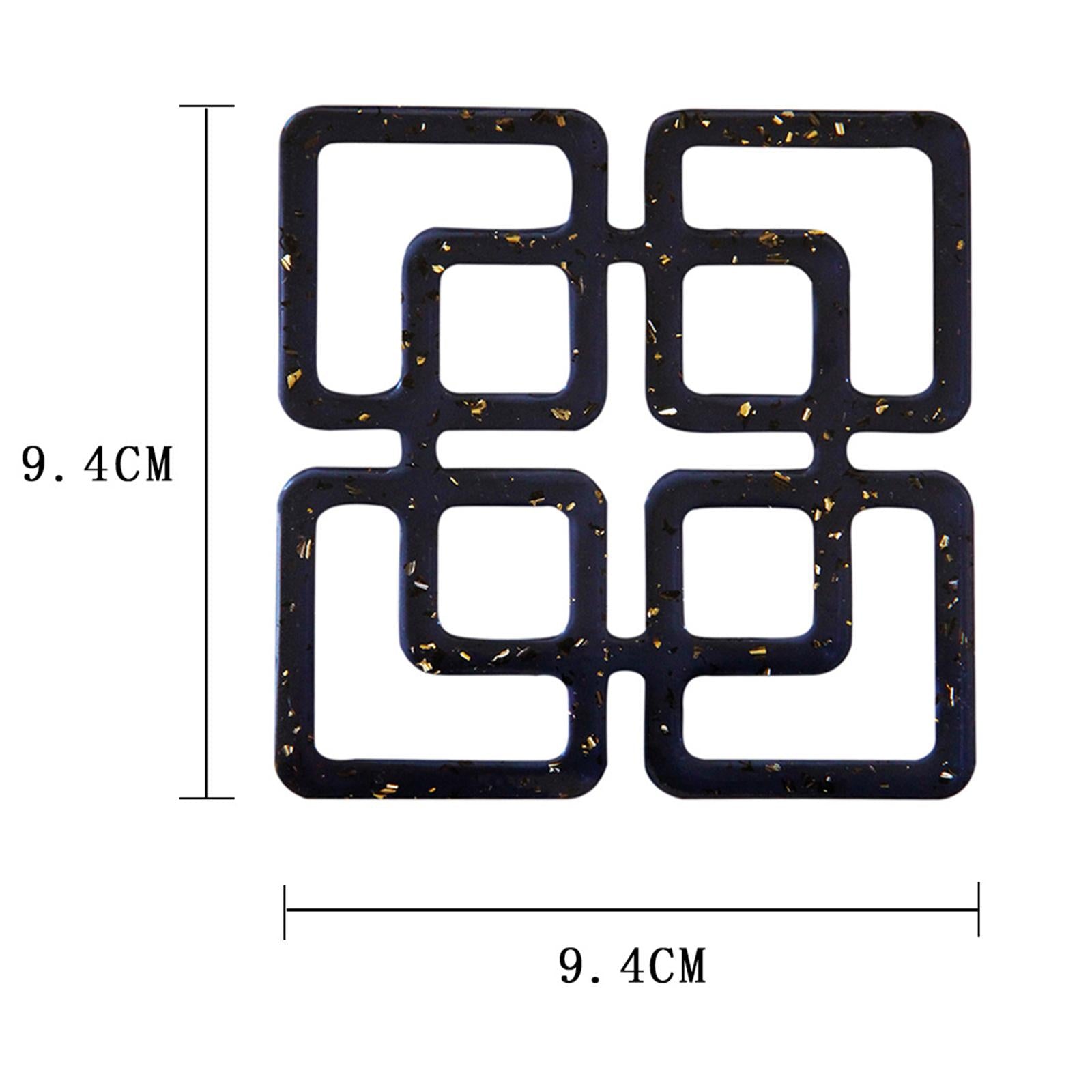 Square Cup Pads Decoration Cup Mat Reusable for Table Office Home Decor
