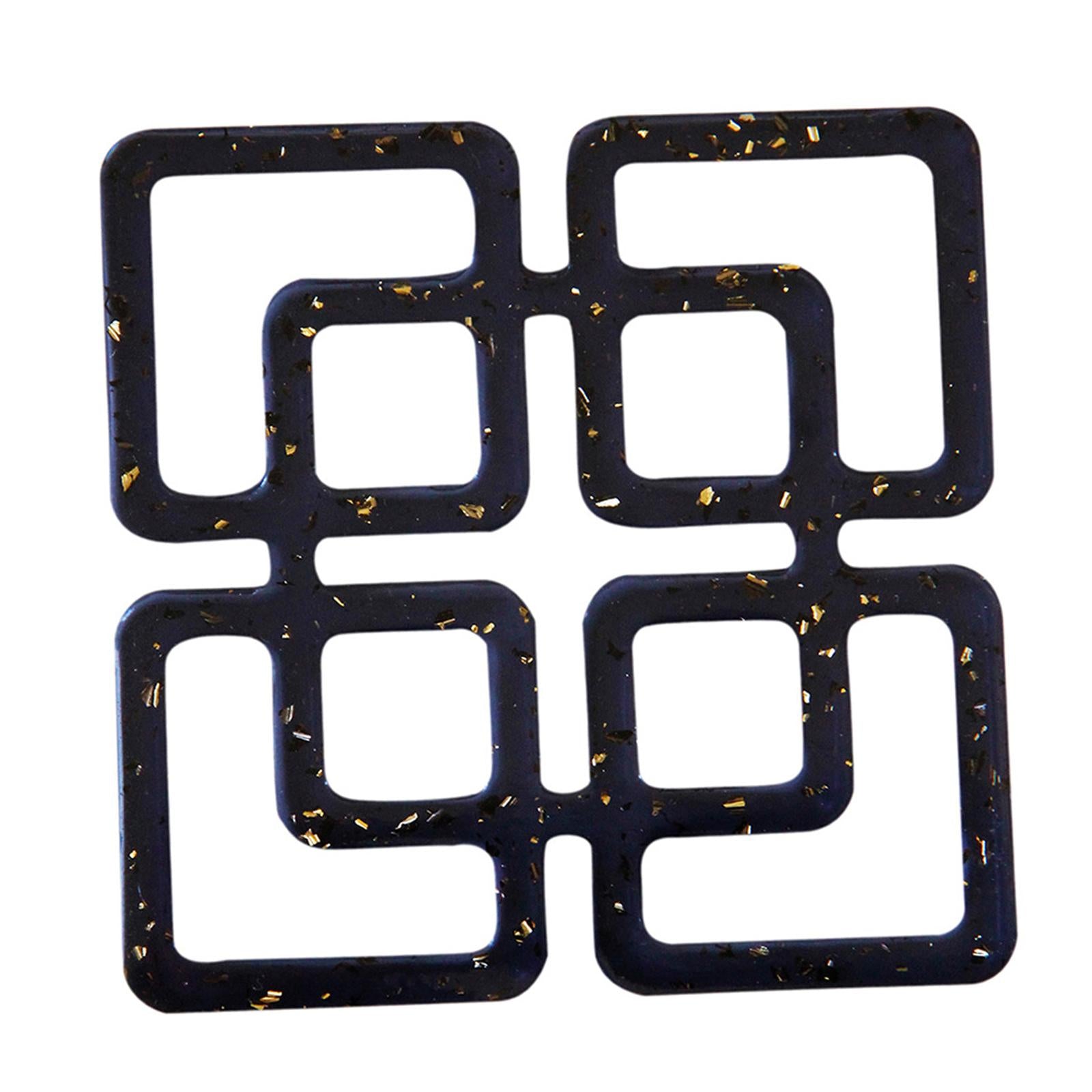 Square Cup Pads Decoration Cup Mat Reusable for Table Office Home Decor