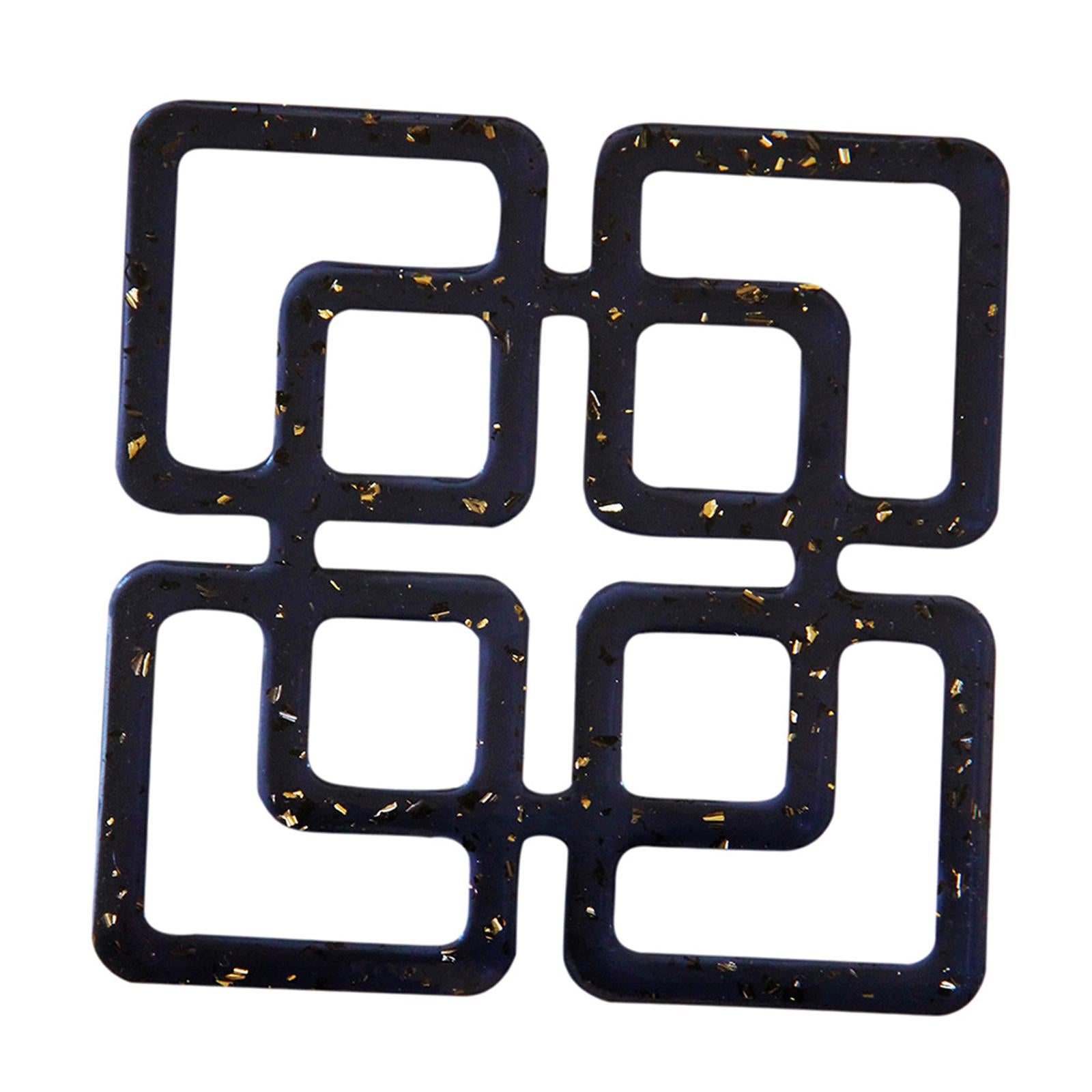 Square Cup Pads Decoration Cup Mat Reusable for Table Office Home Decor