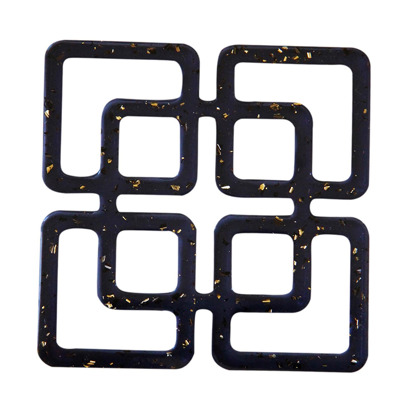 Square Cup Pads Decoration Cup Mat Reusable for Table Office Home Decor
