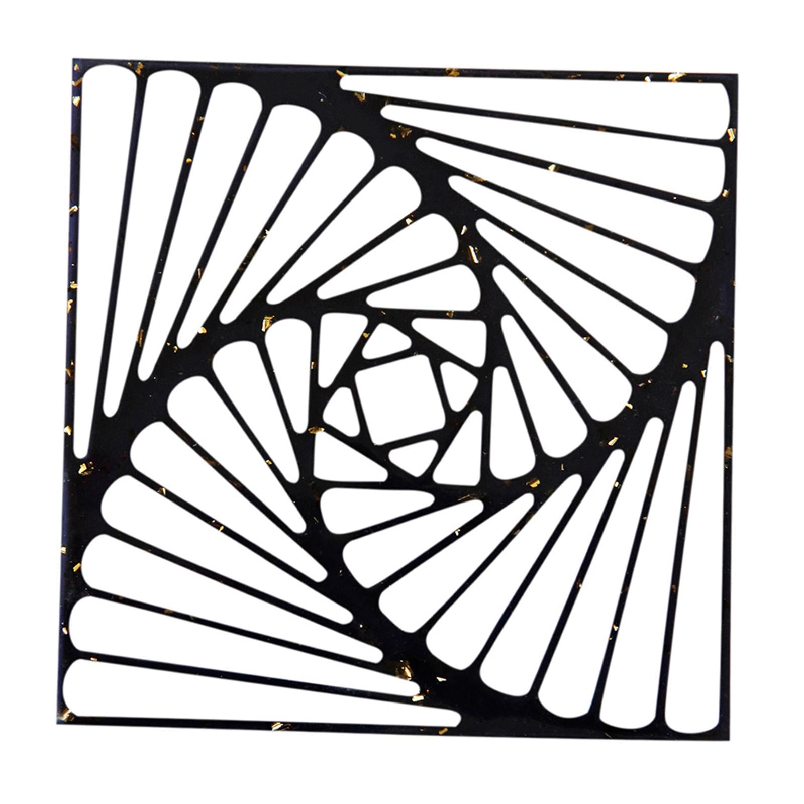 3.9 Hollow Coaster Reusable Heat-Resistant Cup Mat for Office Home Bar"