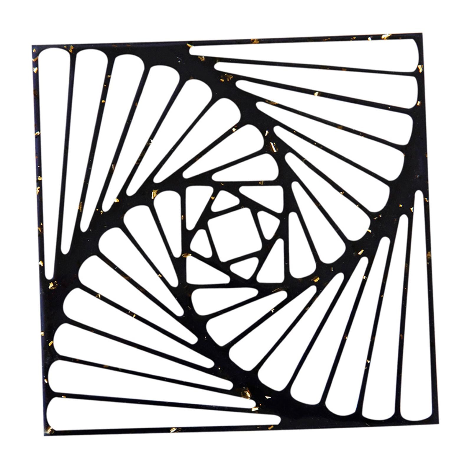 3.9 Hollow Coaster Reusable Heat-Resistant Cup Mat for Office Home Bar"