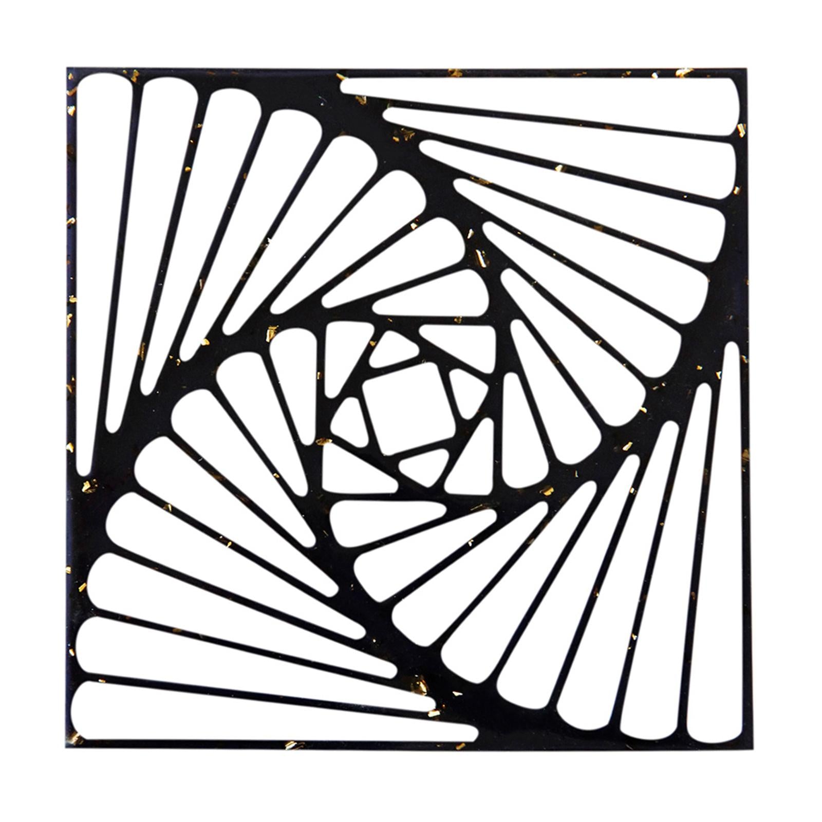 3.9 Hollow Coaster Reusable Heat-Resistant Cup Mat for Office Home Bar"