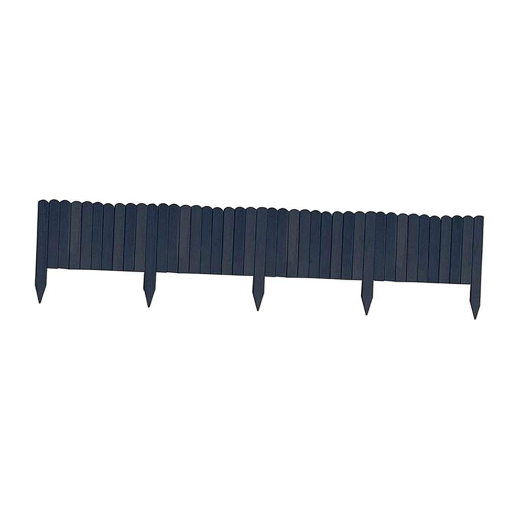 Garden Wooden Fence Edging Decorative for Garden Landscape Ink-blue colour